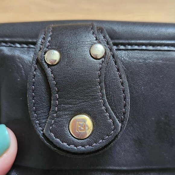 FENDI canvas zucca leather-trimmed wallet - Picture 4 of 10